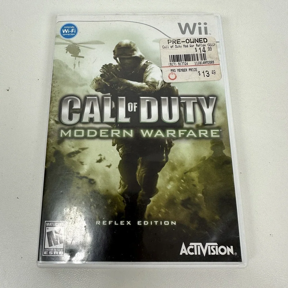 Call‎ of Duty: Modern Warfare Reflex Edition Nintendo Wii Game Complete Tested